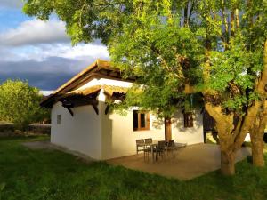 Vista exterior al atardecer